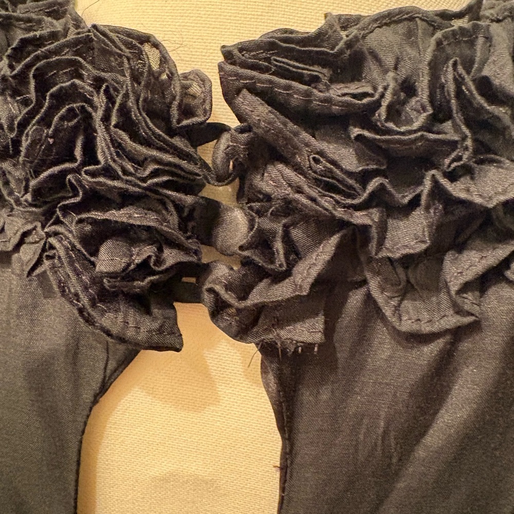 Kate Boggiano Chic Black Ruffled Mini Dress - Picture 3 of 5